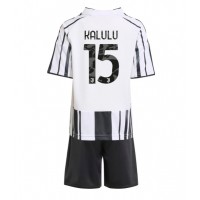 Juventus Pierre Kalulu #15 Replika babykläder Hemmaställ Barn 2025-26 Kortärmad (+ korta byxor)